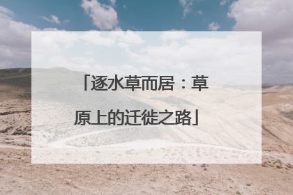 逐水草而居：草原上的迁徙之路