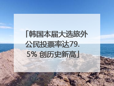 韩国本届大选旅外公民投票率达79.5% 创历史新高