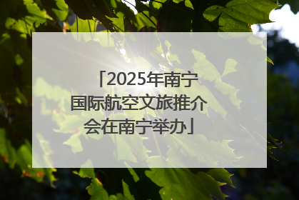 2025年南宁国际航空文旅推介会在南宁举办