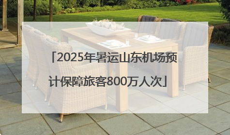 2025年暑运山东机场预计保障旅客800万人次