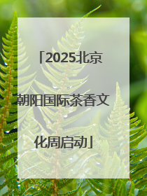 2025北京朝阳国际茶香文化周启动