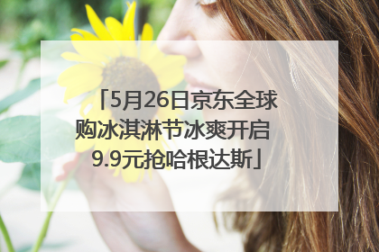5月26日京东全球购冰淇淋节冰爽开启 9.9元抢哈根达斯